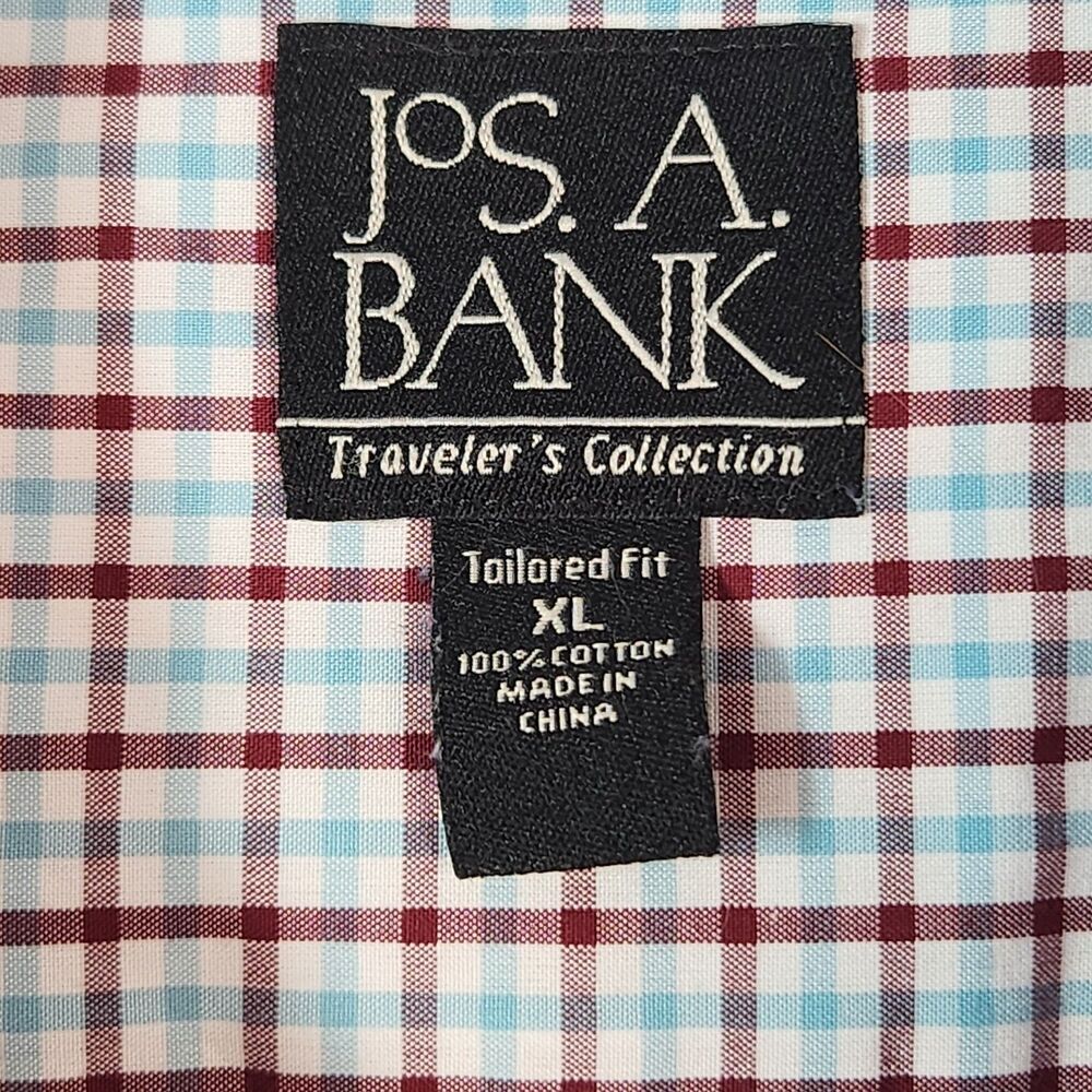 Jos A Bank Travelers Collection Mens XL Tailored Fit 100% Cotton